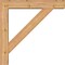 Ekena Millwork Traditional Block Smooth Bracket w/ Offset Brace, Western Red Cedar, 5 1/2"W x 28"D x 28"H BKT0604X28X28TRA05SWR - alternate 4